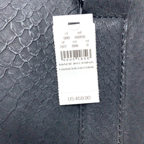 NWT Express Hand Bag Purse Crocodile Skin Pattern - Picture 8 of 8